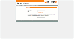 Desktop Screenshot of panel.ototelefon.pl